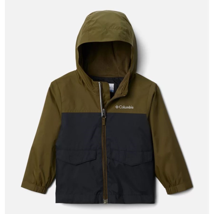 New Olive/Black Columbia Sale Boys' Toddler Rain-Zilla Jacket