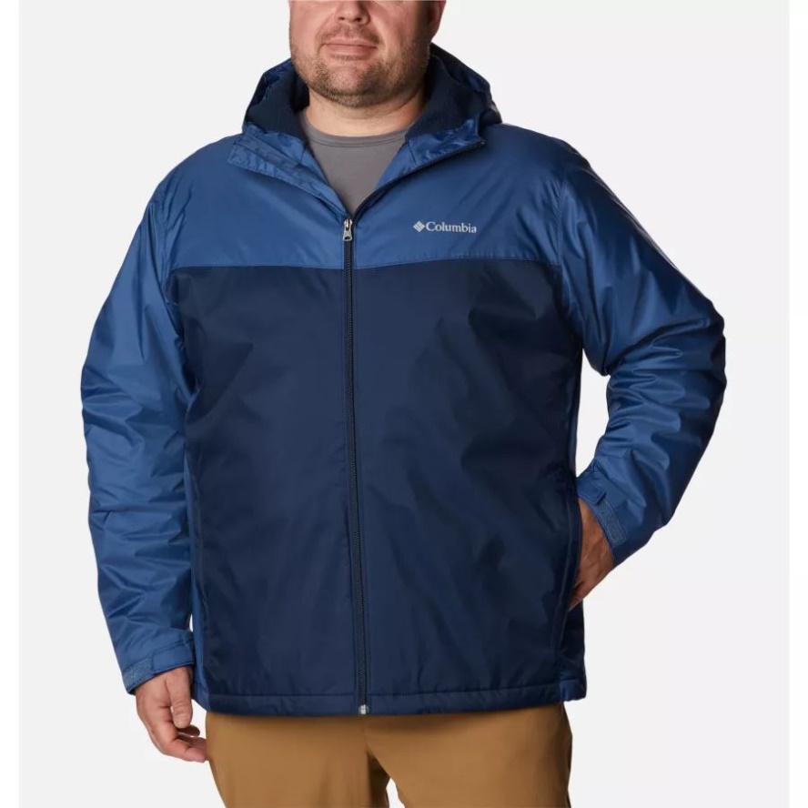 Night Tide/Collegiate Navy Columbia Sale Men's Glennaker Sherpa Lined Jacket Big