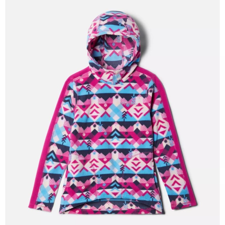 Nocturnal Checkpoint/Wild Fuchsia Columbia Sale Girls' Glacial Hoodie