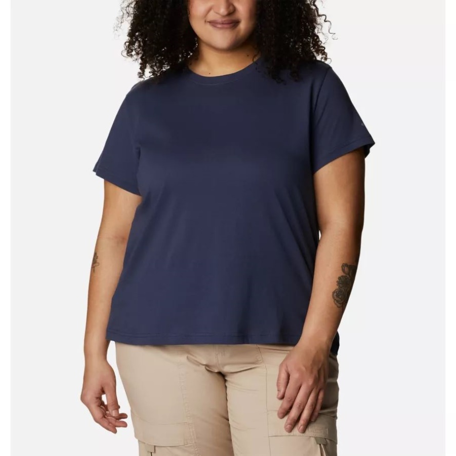Nocturnal Columbia Sale Women's Sapphire Point Short Sleeve Shirt Plus Size