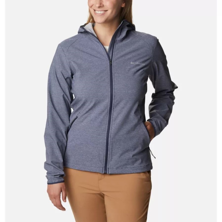 Nocturnal Heather Columbia Sale Brand Women's Heather Canyon Softshell Jacket