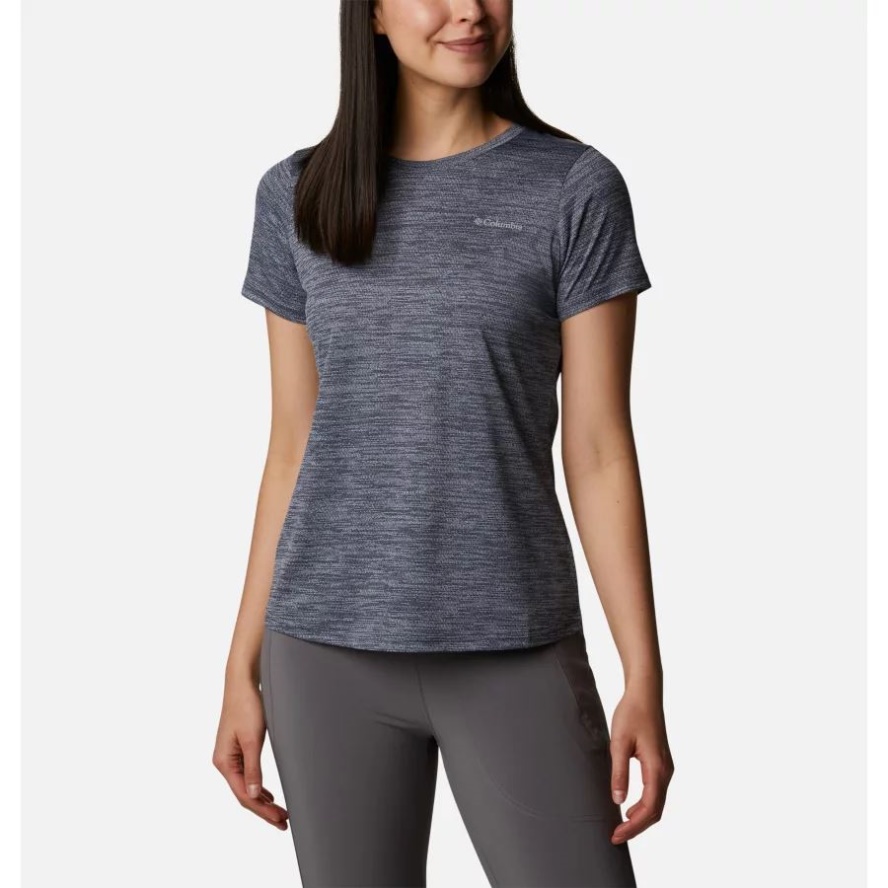 Nocturnal Heather Columbia Sale Women's Alpine Chill Zero Technical T-Shirt