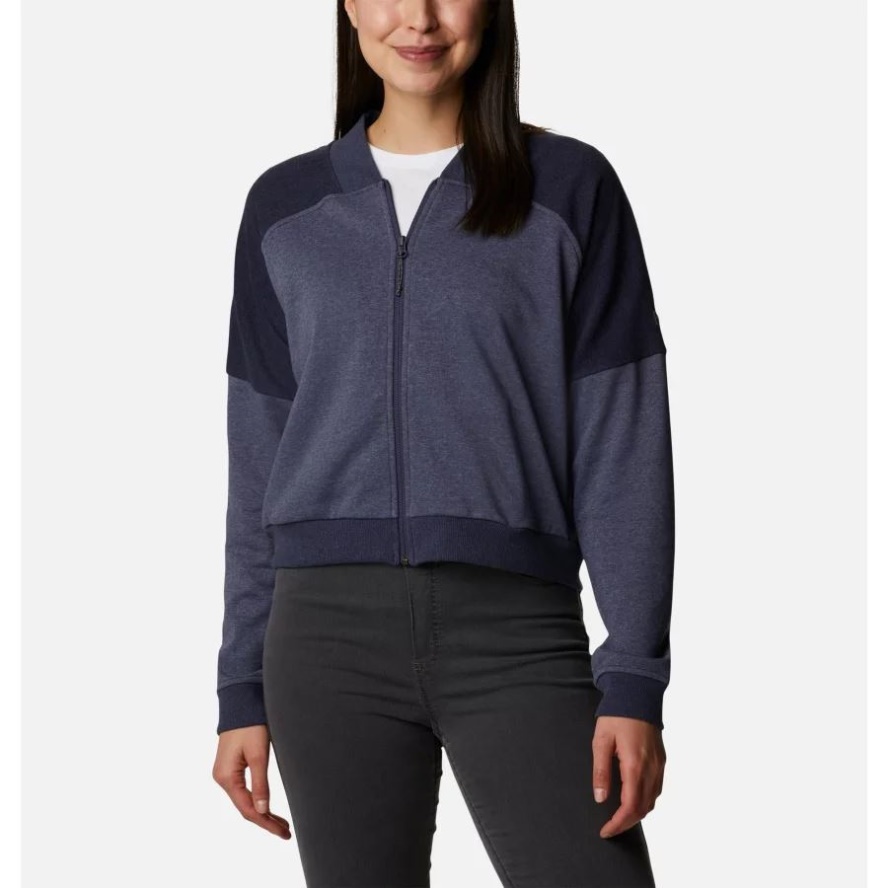 Nocturnal Heather Women's Columbia Sale Lodge French Terry Full Zip Jacket Columbia Sale