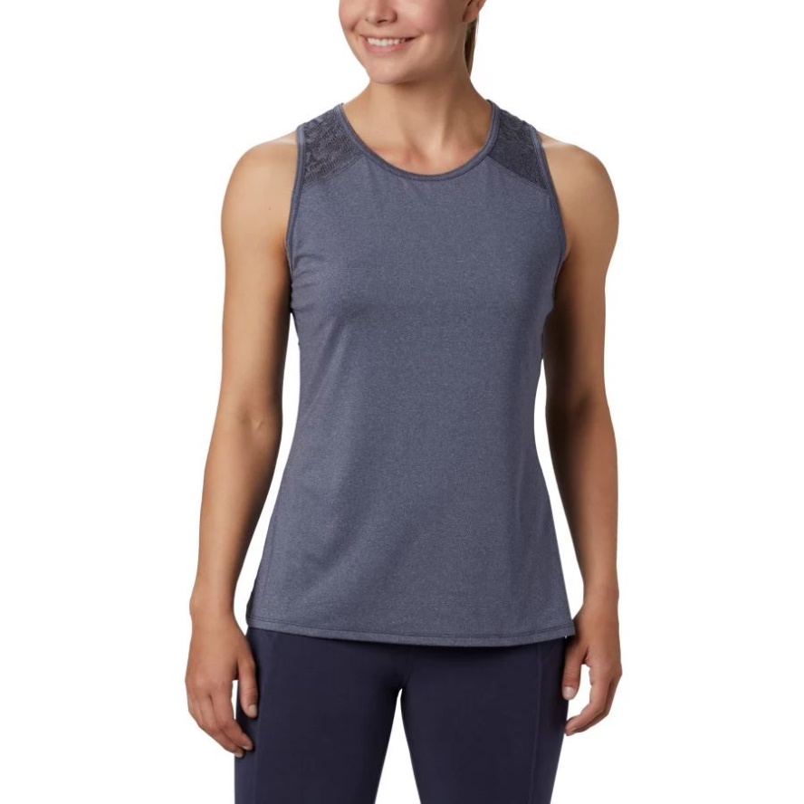 Nocturnal Heather Women's Peak To Point II Technical Tank Columbia Sale