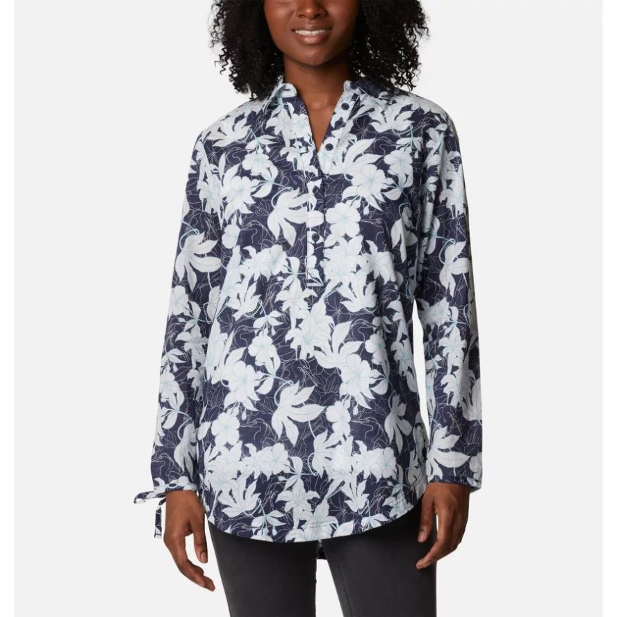 Nocturnal Lakeshore Floral Columbia Sale Women's Camp Henry II Tunic