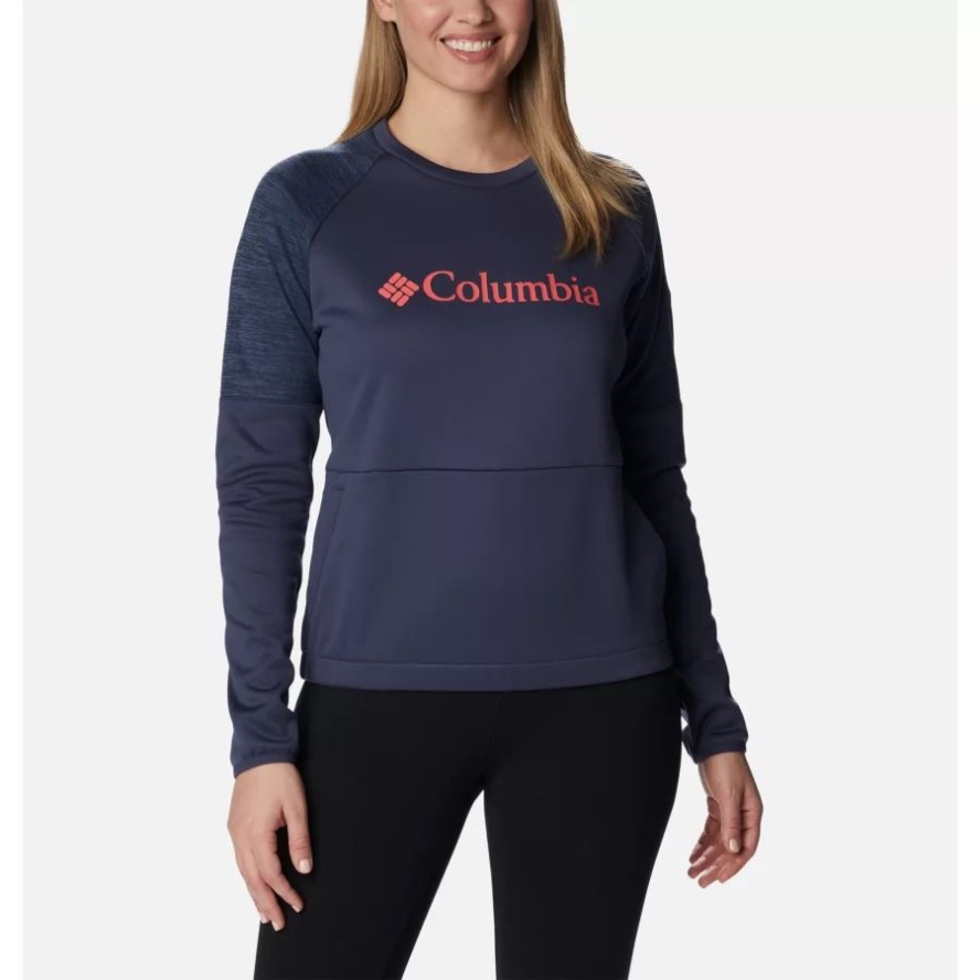 Nocturnal/Nocturnal Heather Columbia Sale Women's Windgates Crew Sweatshirt