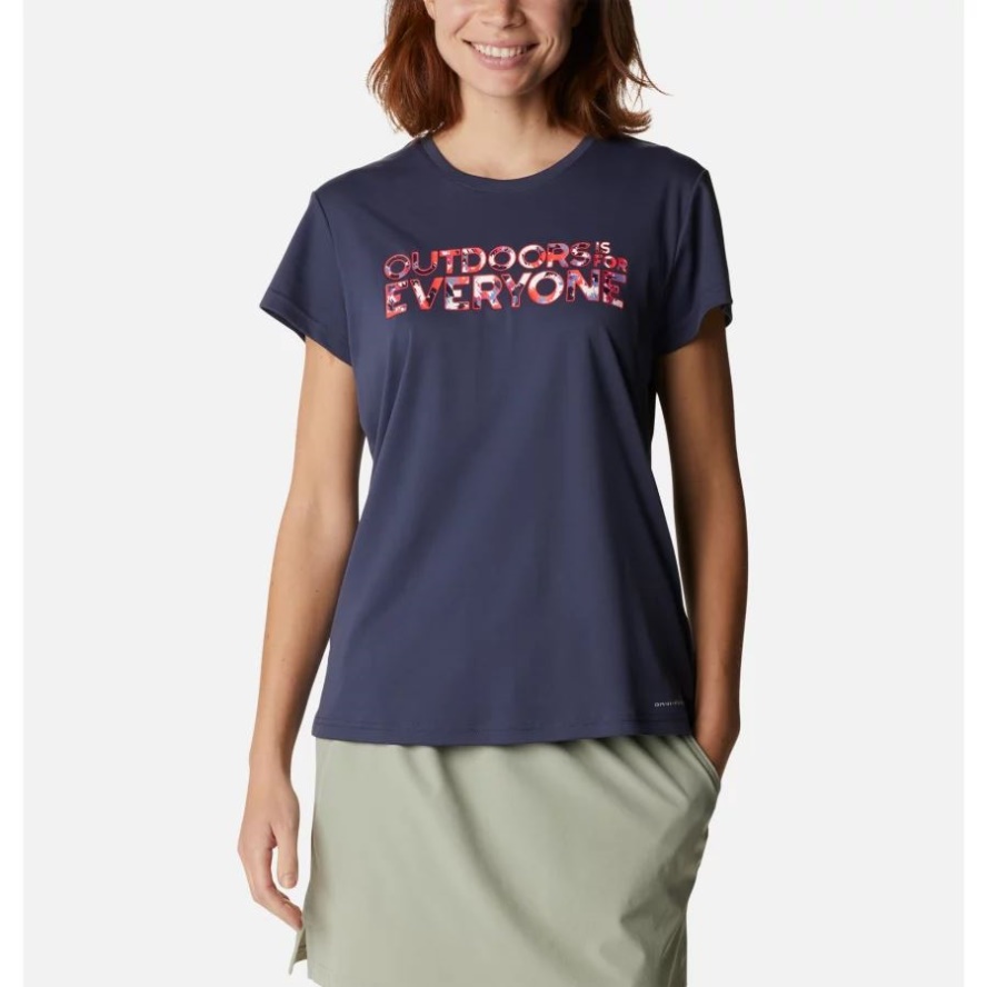 Nocturnal Outdoor is for Everyone Columbia Sale Women's Cirro Ice Graphic Short Sleeve Crew Shirt