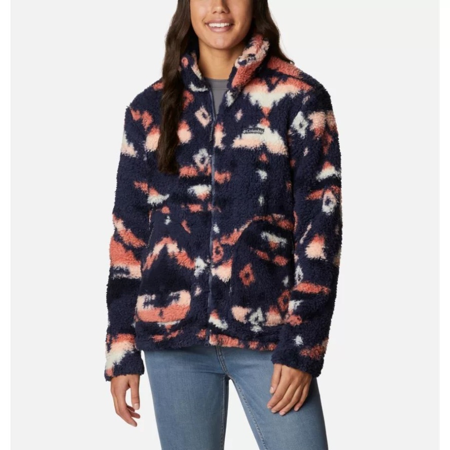 Nocturnal Rocky Mt Print Women's Winter Pass Sherpa Jacket Columbia Sale