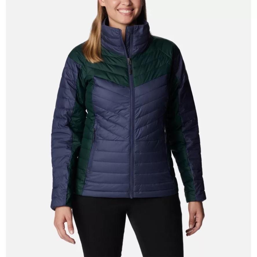 Nocturnal/Spruce Women's Powder Lite II Synthetic Down Jacket Columbia Sale