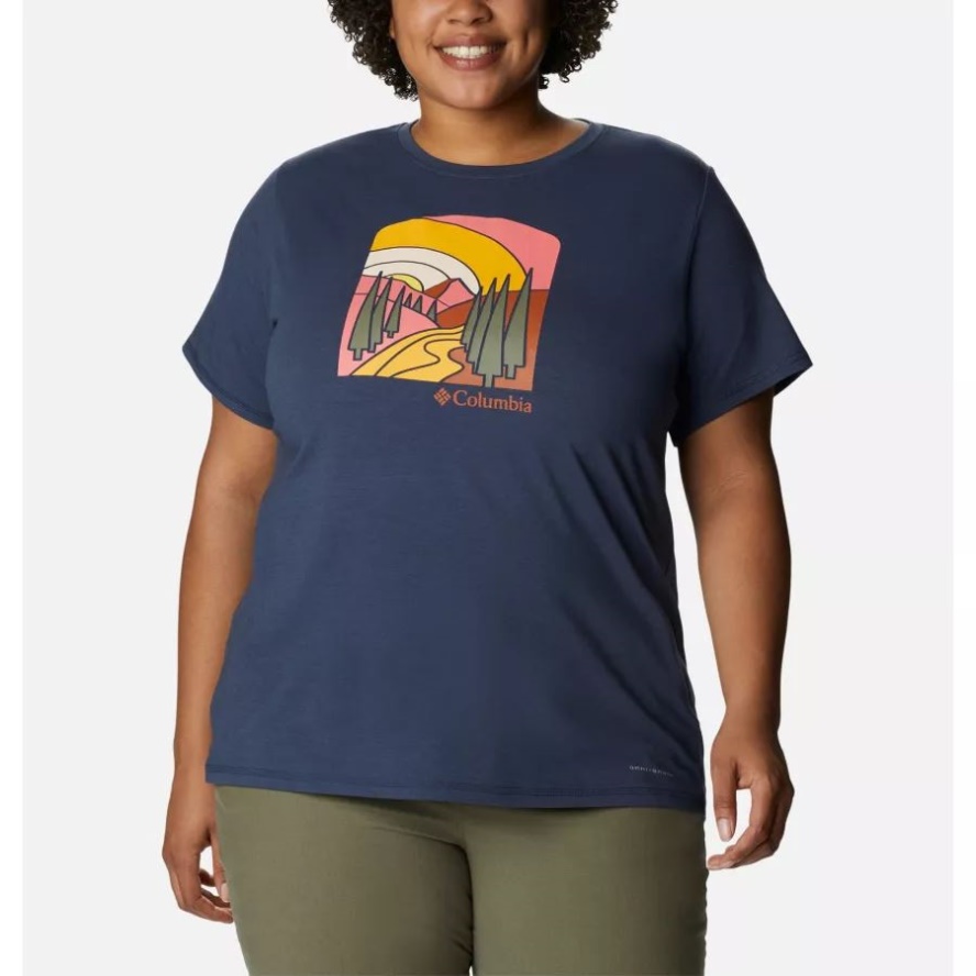 Nocturnal/Suntrek Hills Columbia Sale Sun Trek Graphic Tee II Plus Size