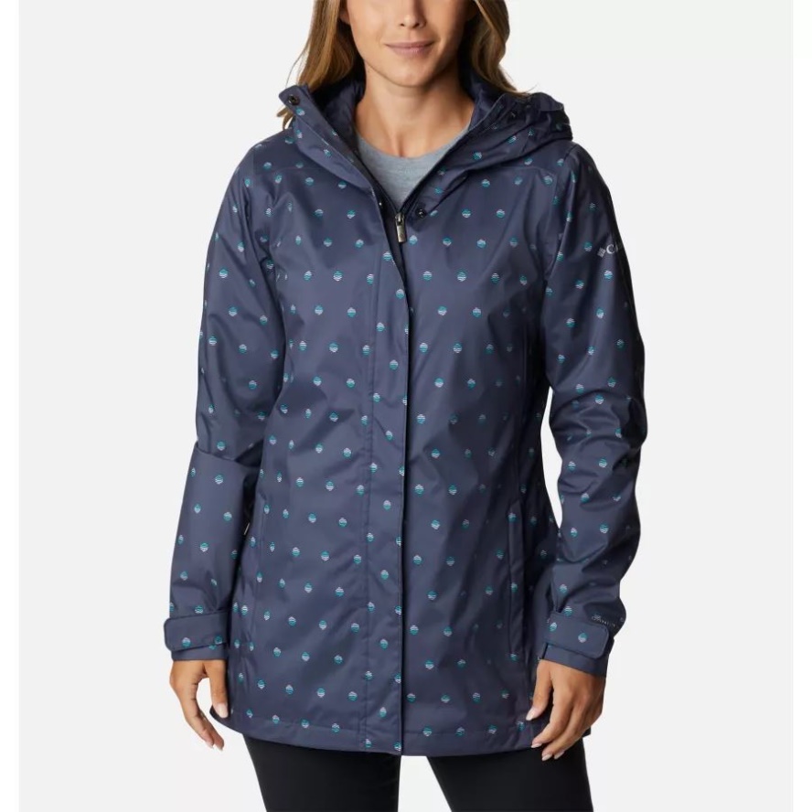Nocturnal Swell Dots Print Women's Splash A Little II Jacket Columbia Sale