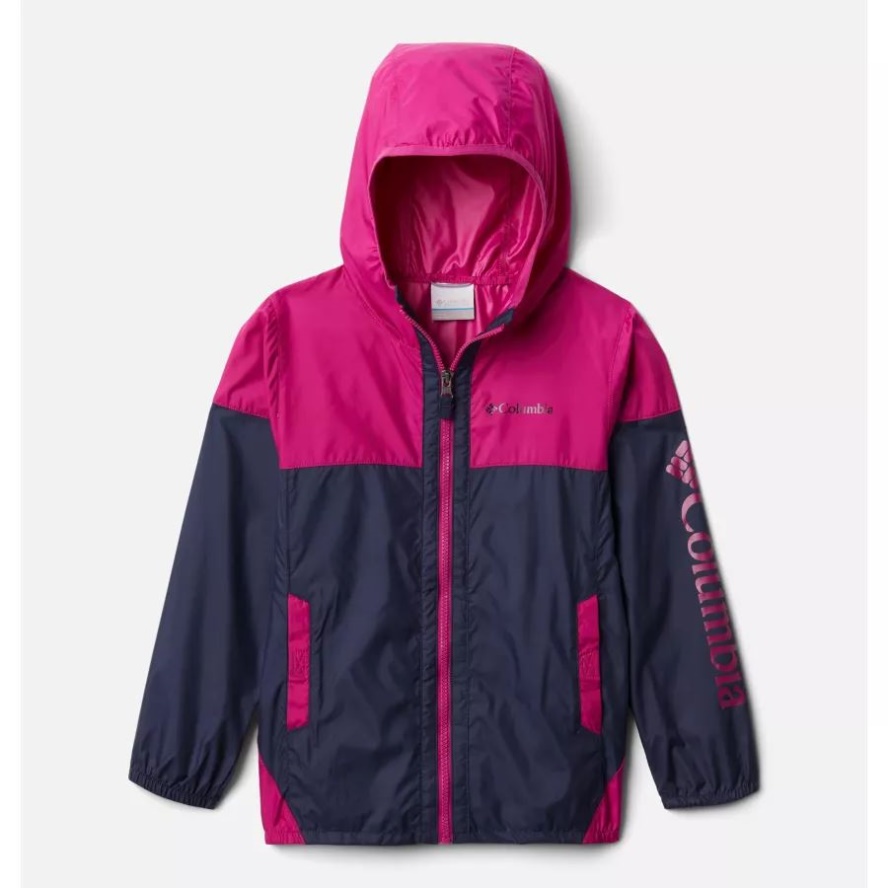 Nocturnal/Wild Fuchsia Columbia Sale Kids' Flash Challenger Windbreaker Jacket
