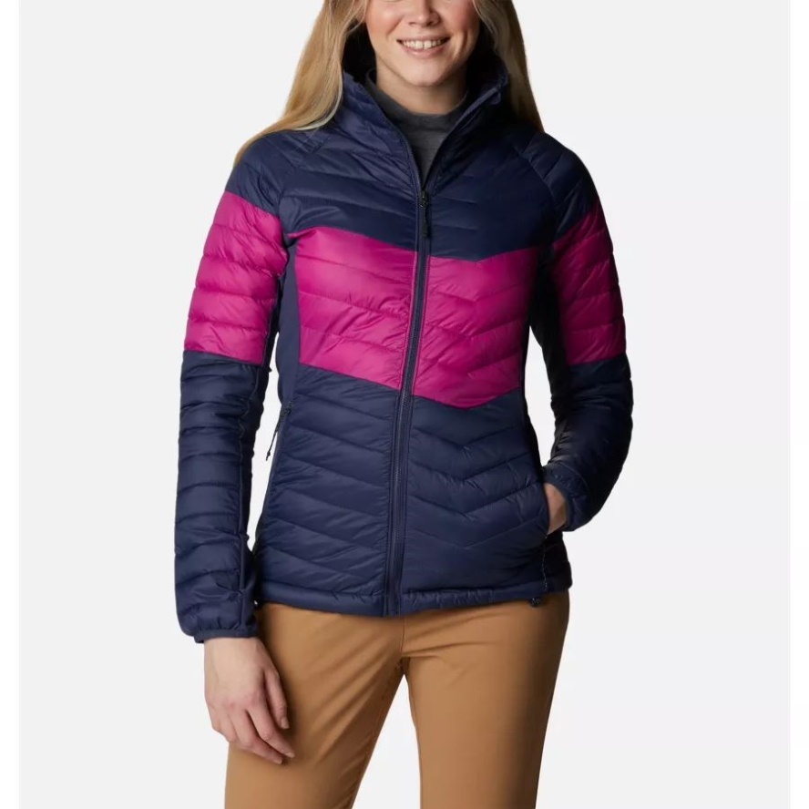 Nocturnal/Wild Fuchsia Women's Powder Pass Down Jacket Columbia Sale