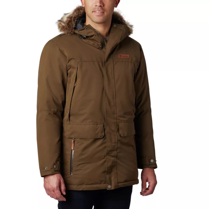 Olive Green Columbia Sale Men's South Canyon Waterproof Parka