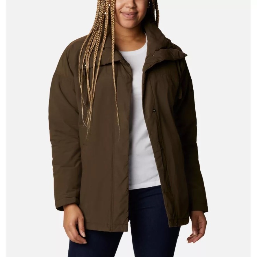 Olive Green Columbia Sale Women's Maple Hollow Insulated Jacket