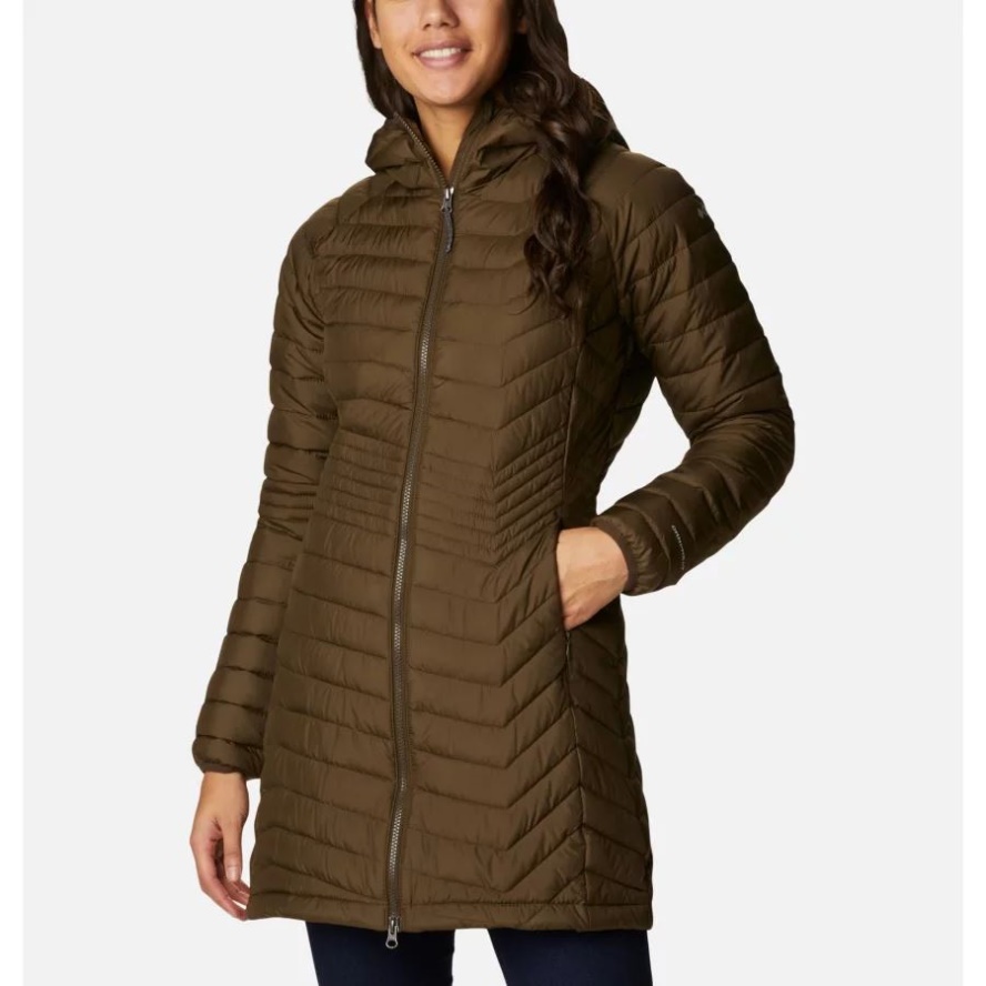 Olive Green Columbia Sale Women's Powder Lite Mid Insulated Jacket