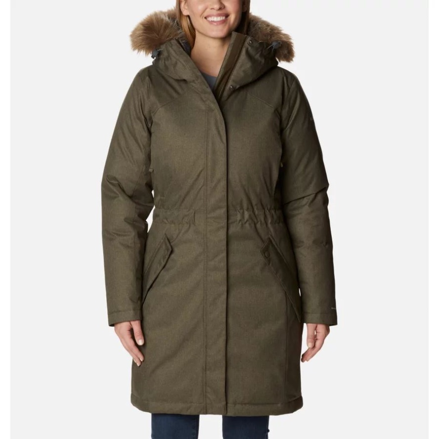 Olive Green Women's Juniper Ridge Waterproof Down Parka Columbia Sale