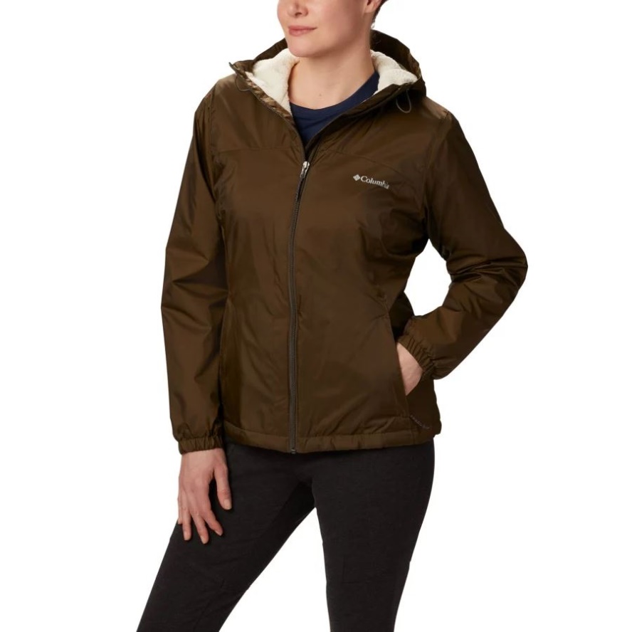 Olive Green Women's Switchback Sherpa Lined Jacket Columbia Sale