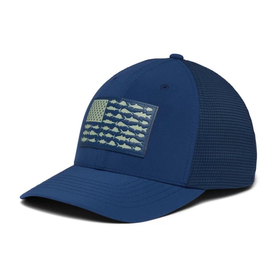 PFG Fish Flag Signature 110 High Crown Carbon/Safari Columbia Sale