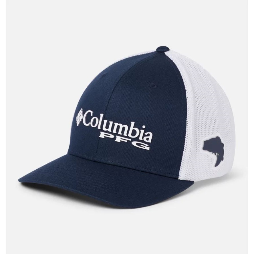 PFG Logo Mesh Ball Cap Mid Crown Columbia Sale Collegiate Navy