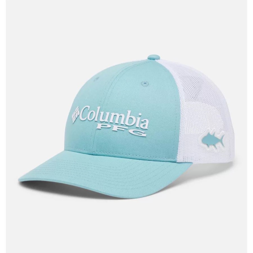 PFG Logo Mesh Snapback Low Crown Sea Wave/White Columbia Sale