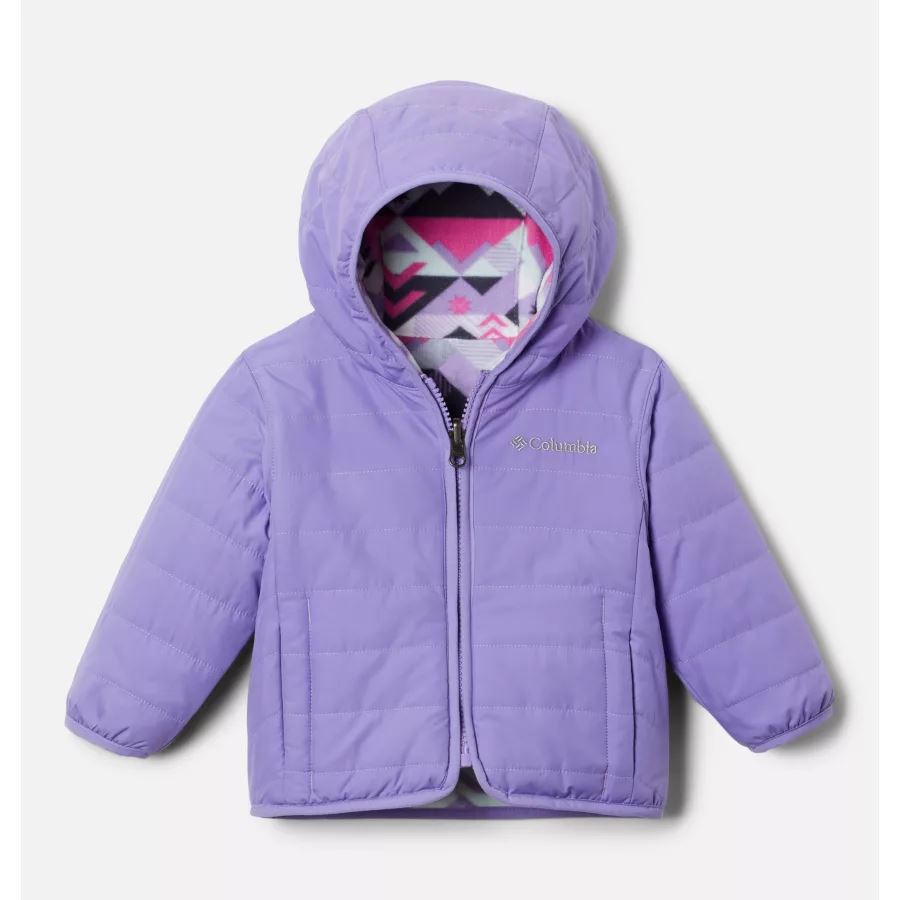 Paisley Purple/White Checkpoint Columbia Sale Infant Double Trouble Reversible Jacket