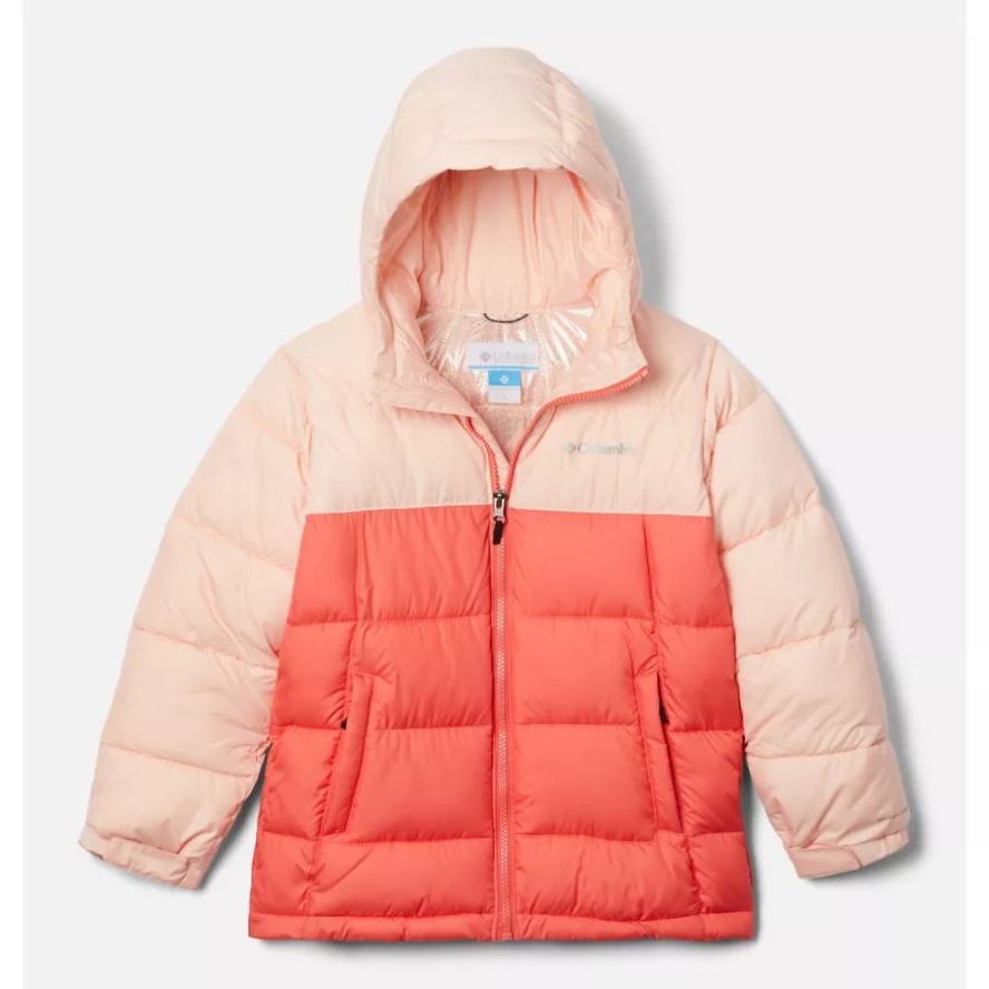 Peach Blossom/Blush Pink Youth Pike Lake Insulated Puffer Jacket Columbia Sale