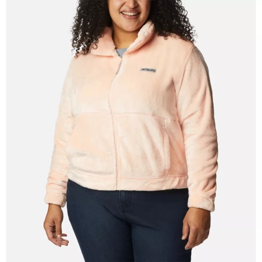 Peach Blossom Columbia Sale Women's Fireside Full Zip Jacket Plus Size