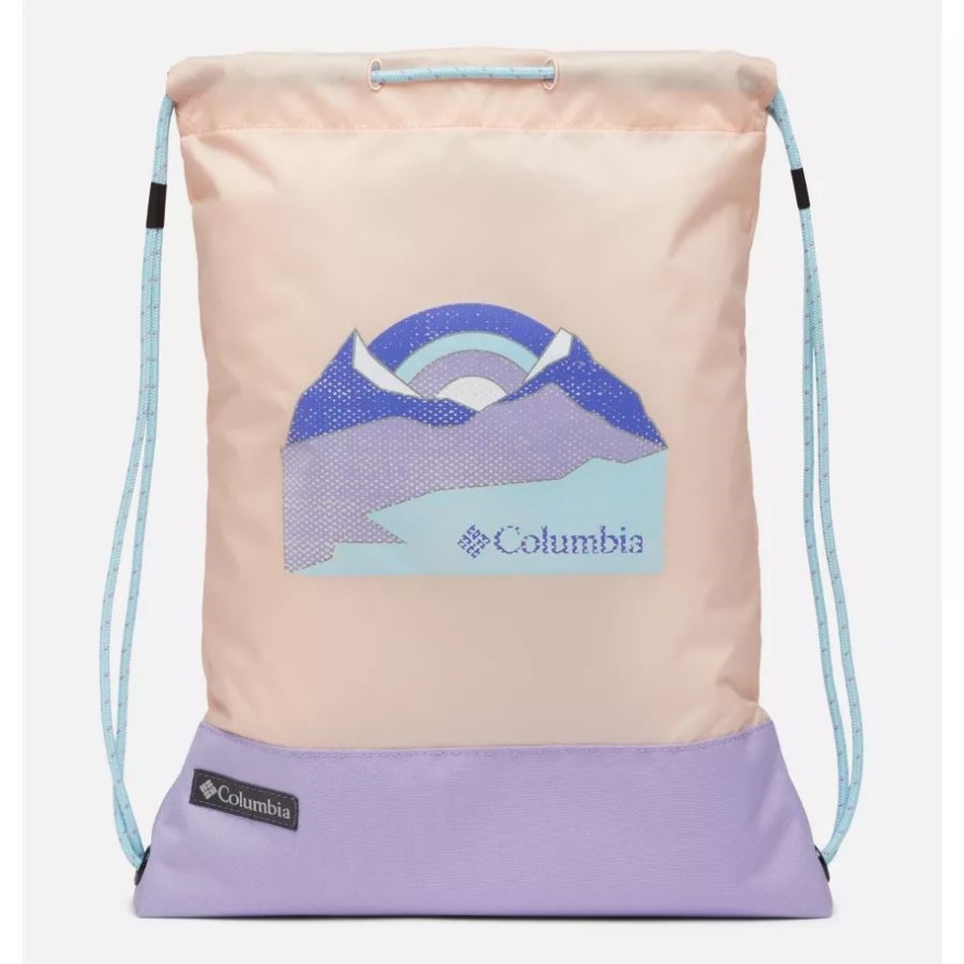 Peach Blossom/Frosted Purple Zigzag Drawstring Pack Columbia Sale