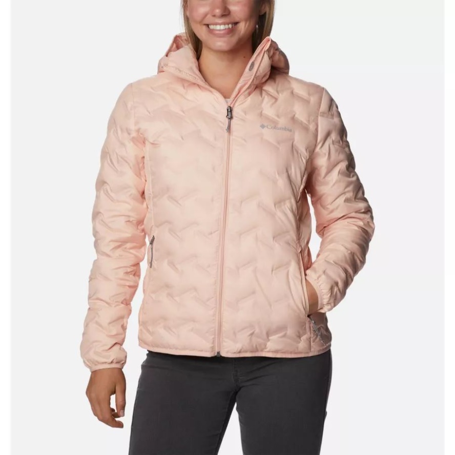 Peach Blossom Women's Delta Ridge Down Hooded Jacket Columbia Sale
