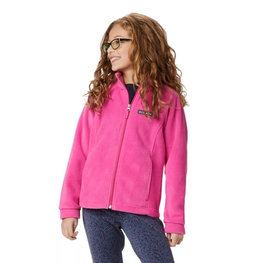 Pink Ice Girls' Benton Springs Fleece Jacket Columbia Sale