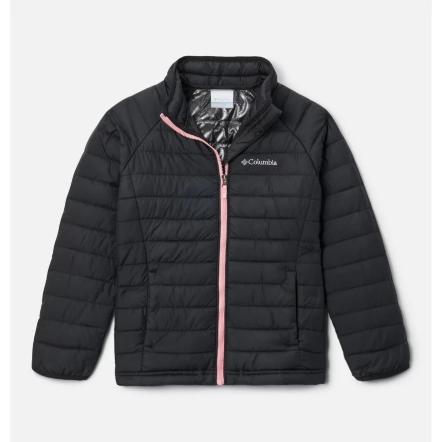 Powder Lite Girls Insulated Jacket Black Columbia Sale