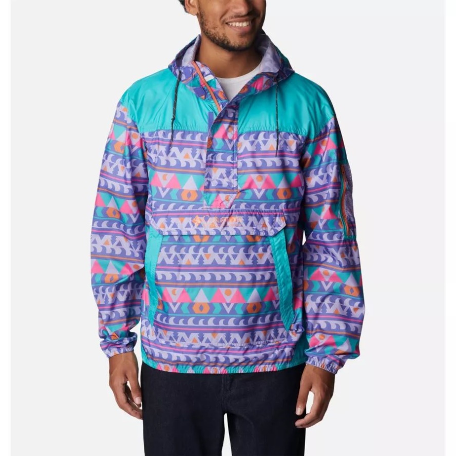 Purple Lotus Camp Blanket/Aqua Columbia Sale Men's Challenger Windbreaker