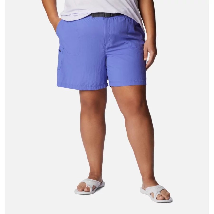 Purple Lotus Women's Sandy River Cargo Shorts Plus Size Columbia Sale