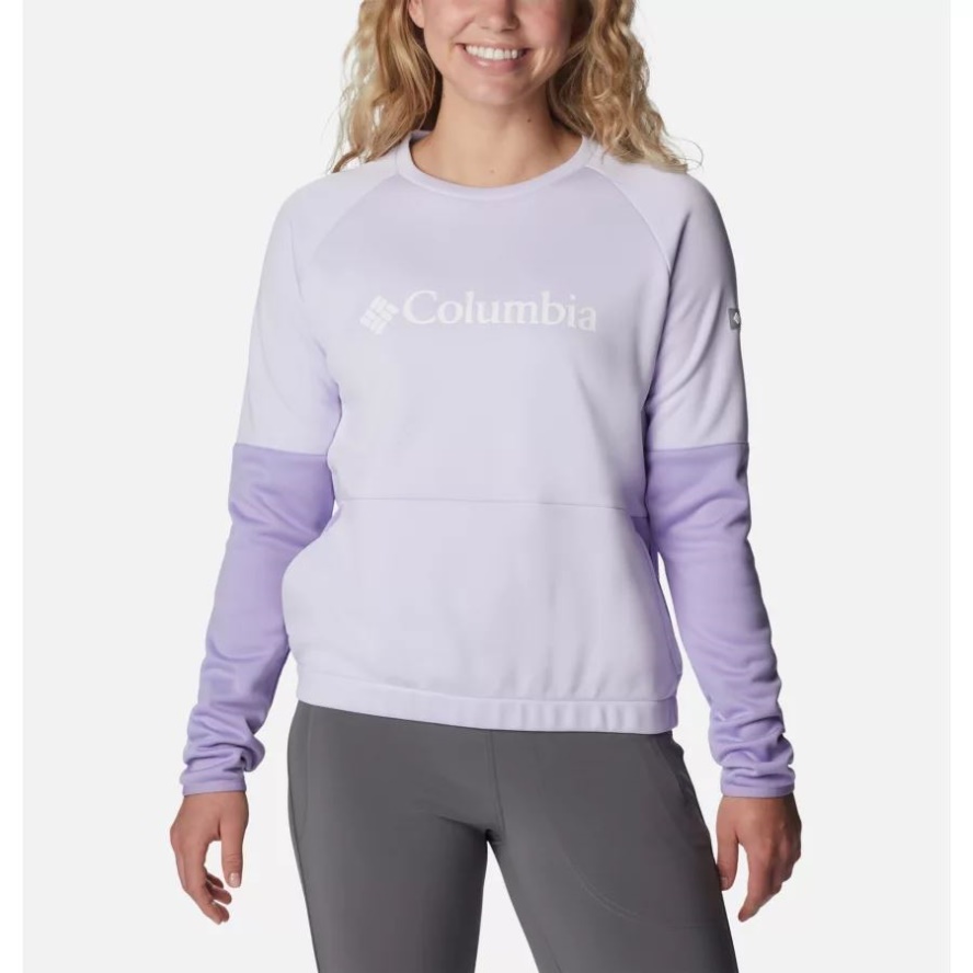 Purple Tint/Frosted Purple Women's Windgates Crew Sweatshirt Columbia Sale