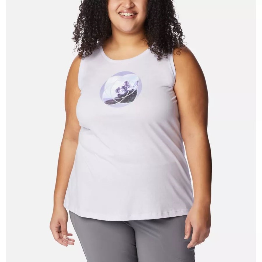 Purple Tint Heather/Meditation Isle Grx Columbia Sale Women's Bluff Mesa Tank Plus Size