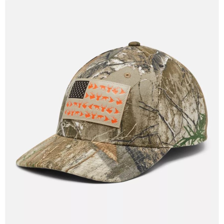 Realtree Edge PHG Game Flag 110 Snap Back Cap Low Crown Columbia Sale