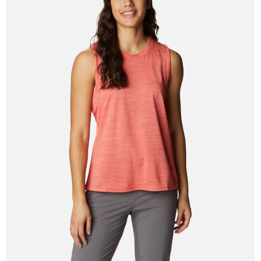 Red Hibiscus Heather Women's Alpine Chill Zero Tank Columbia Sale