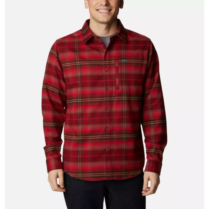 Red Jasper Multi Ombre Columbia Sale Men's Outdoor Elements II Flannel