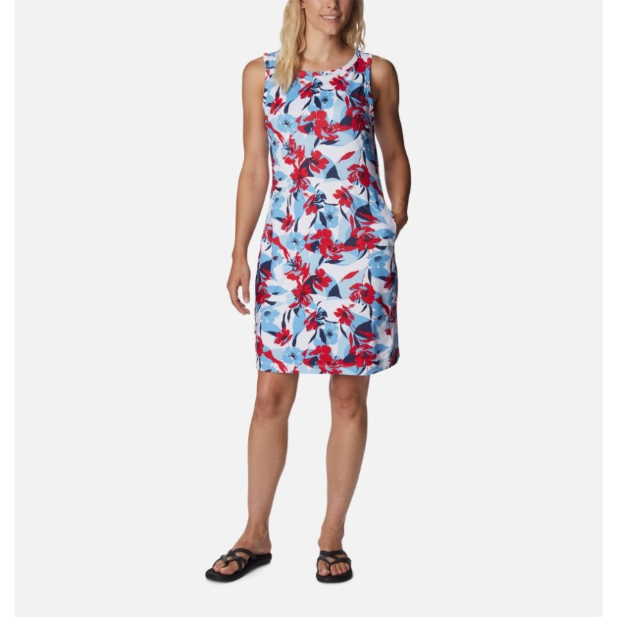 Red Lily/Pop Flora Women's Chill River Printed Dress Columbia Sale