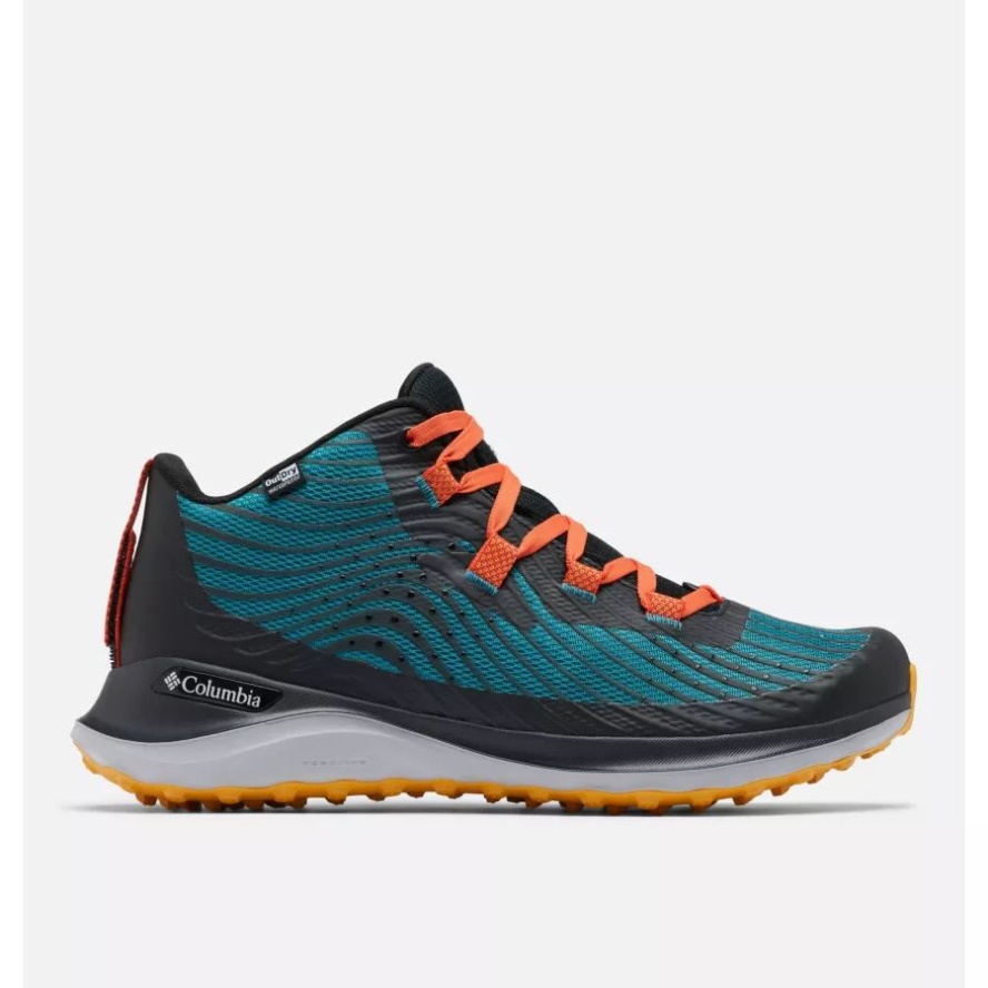 River Blue/Red Quartz Men's Escape Summit Outdry Walking Shoe Columbia Sale