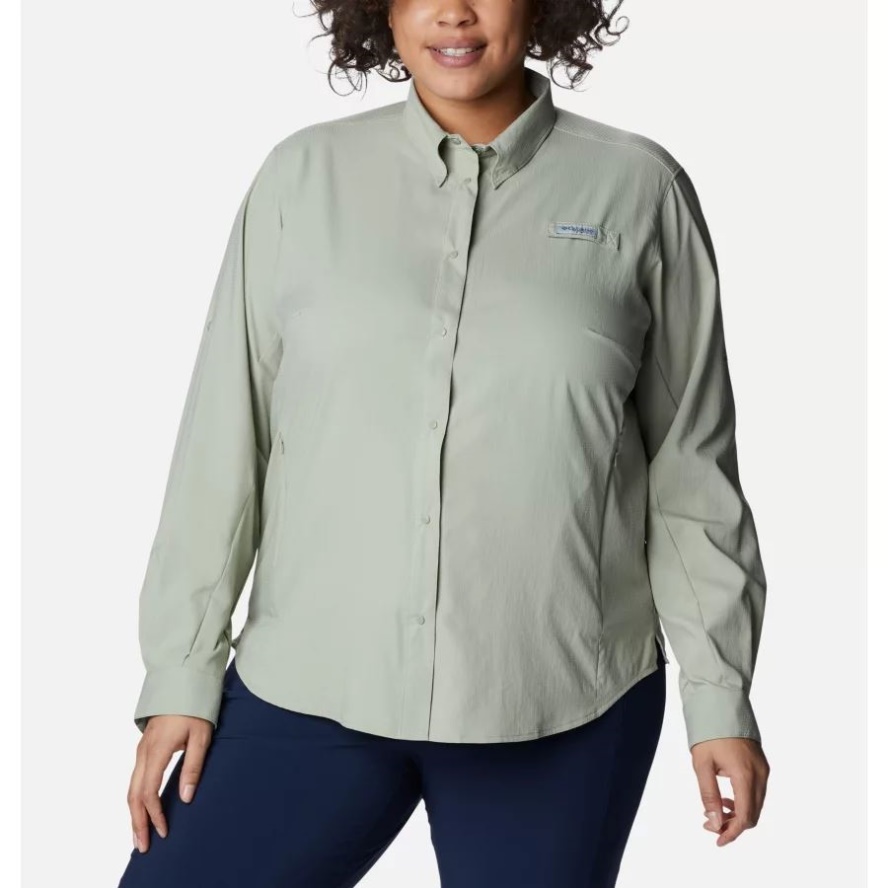 Safari Columbia Sale Women's PFG Tamiami II Long Sleeve Shirt Plus Size