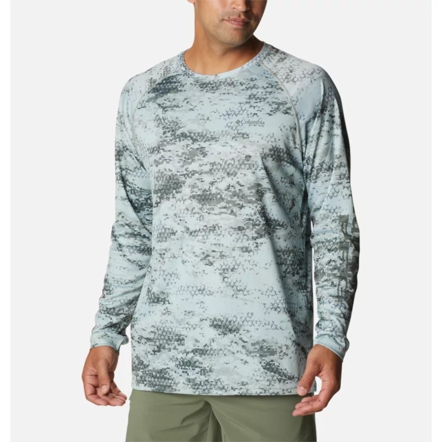 Safari PFG Camo Columbia Sale Men's PFG Super Terminal Tackle Long Sleeve Shirt