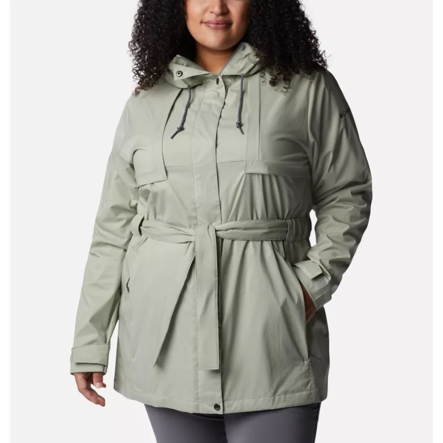 Safari Women's Pardon My Trench Rain Jacket Plus Size Columbia Sale