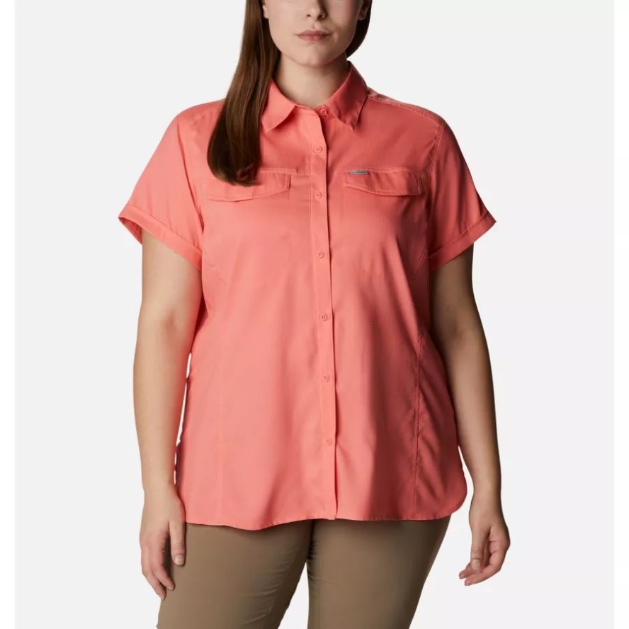 Salmon Women's Silver Ridge Lite Short Sleeve Shirt Columbia Sale