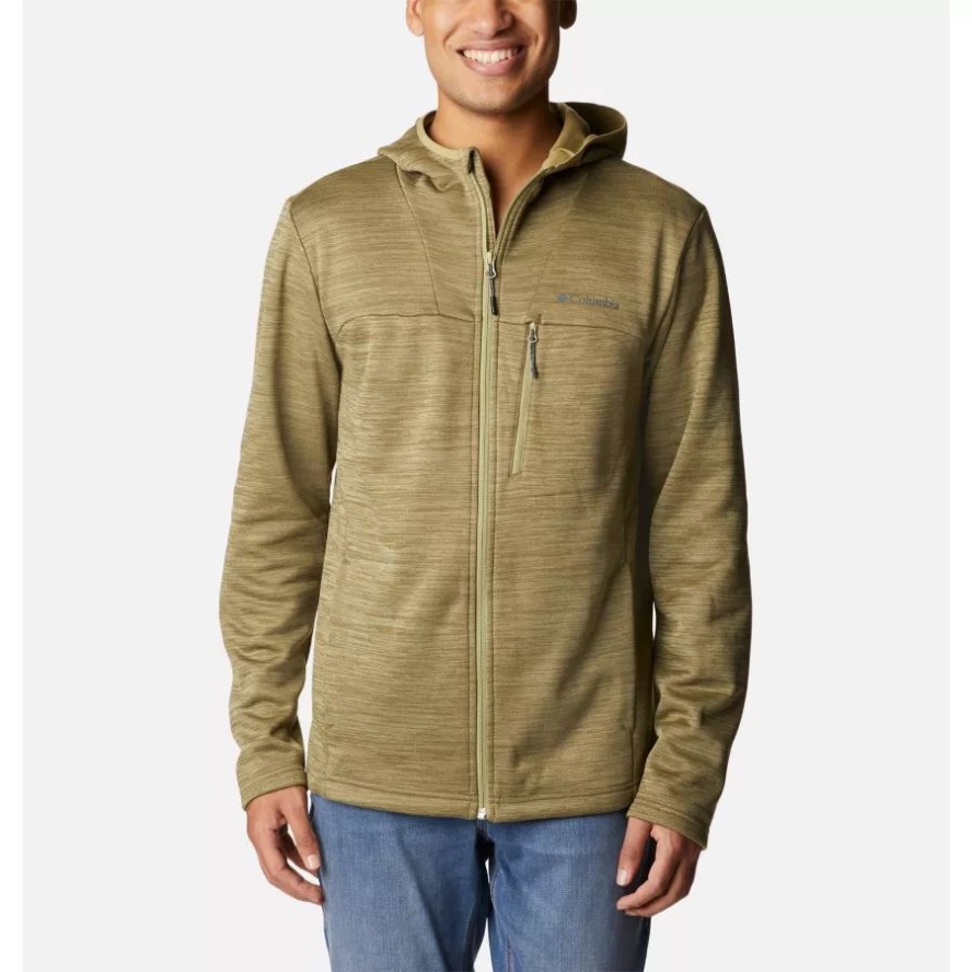 Savory Heather Men's Maxtrail II Technical Hooded Fleece Jacket Columbia Sale