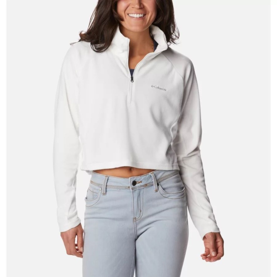 Sea Salt Columbia Sale Women's Glacial Cropped Fleece Pullover II