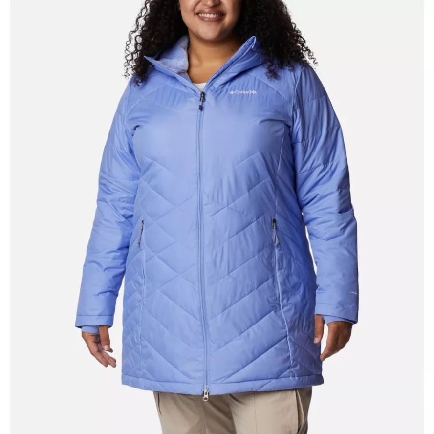 Serenity Columbia Sale Women's Heavenly Long Hooded Jacket Plus Size