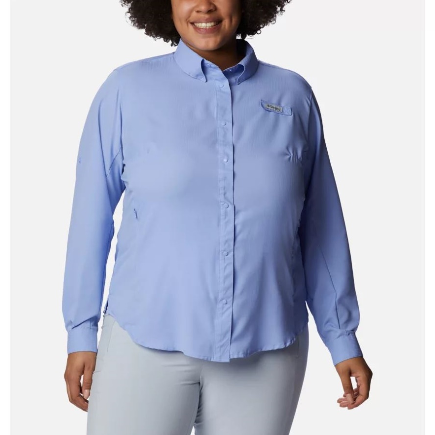 Serenity Columbia Sale Women's PFG Tamiami II Long Sleeve Shirt Plus Size