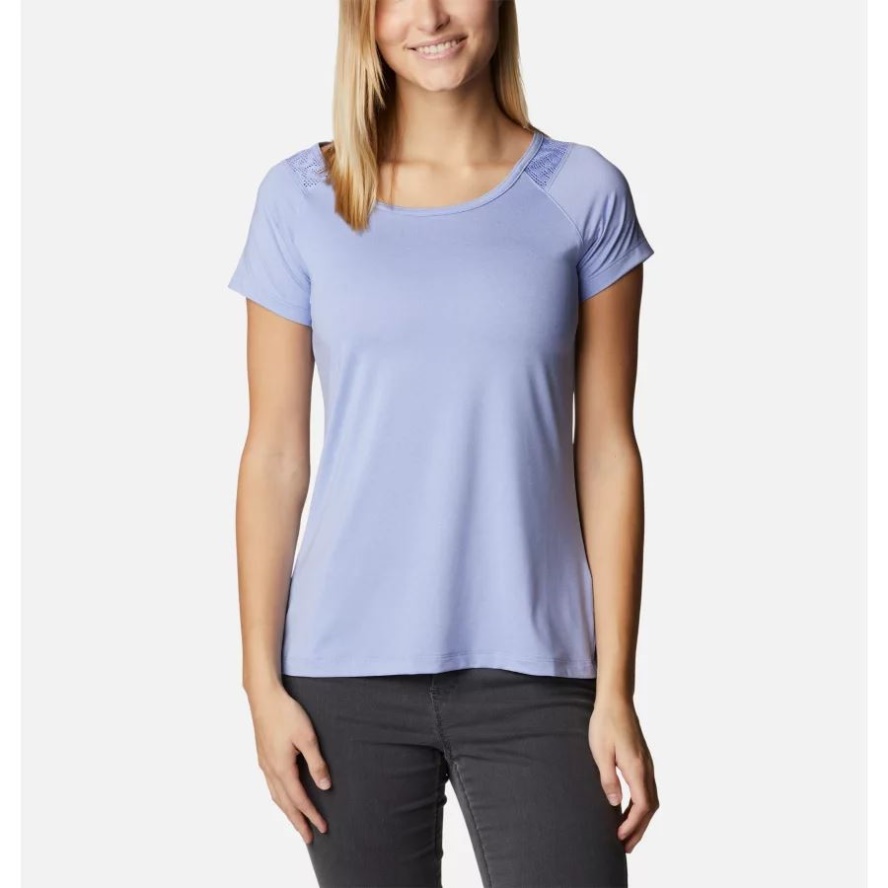 Serenity Heather Women's Peak To Point II Technical T-Shirt Columbia Sale